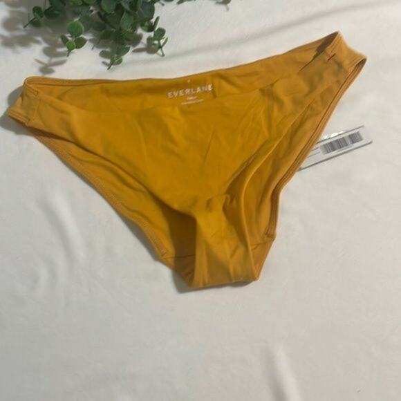 Everlane ReNew The Bikini Bottom Low Marigold Yellow NWT Medium - Picture 1 of 5